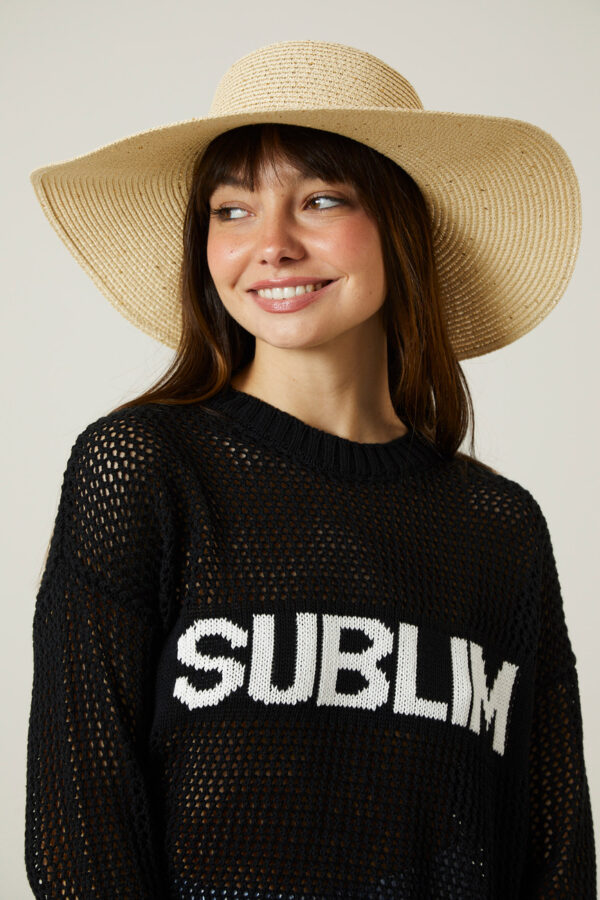 Jersey sublim calado - Negro