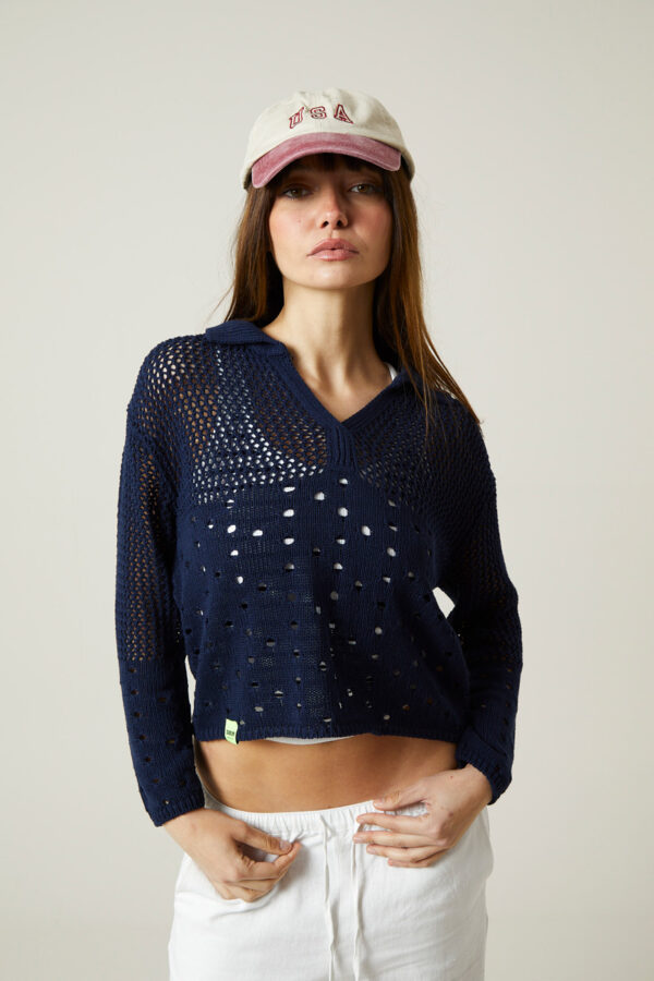 Polo sublim calado - Marino