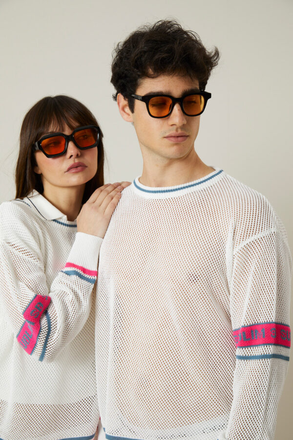 Jersey punto calado - Blanco