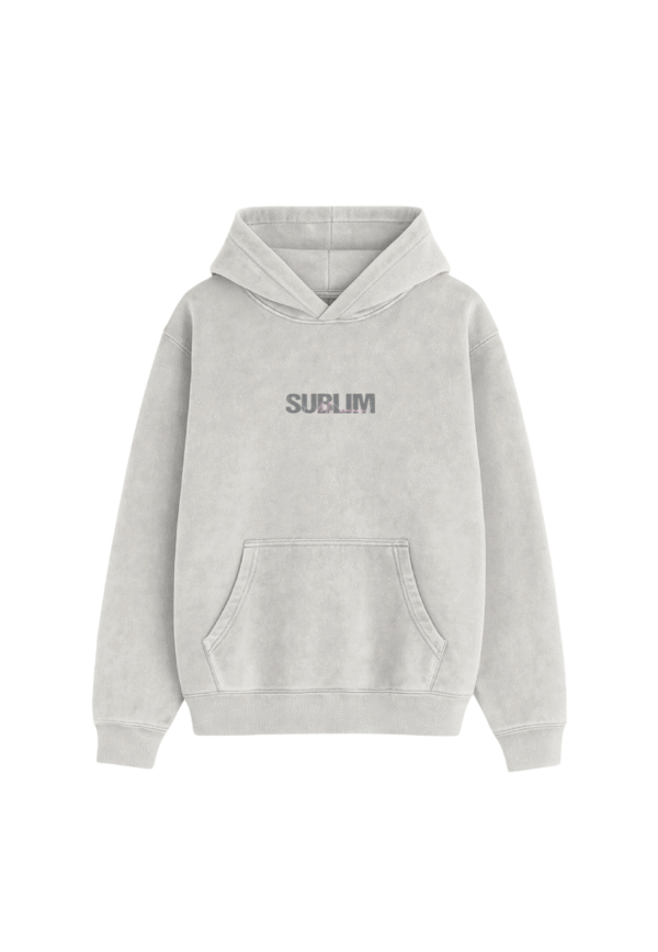 HOODIE OVERSIZED JE T’AIME - PIEDRA