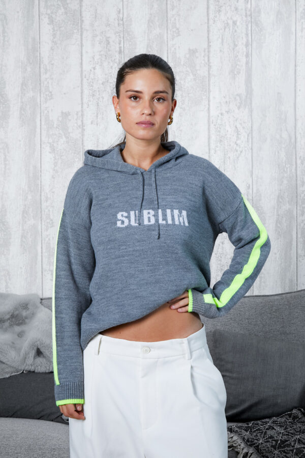 SUDADERA LUREX M.GRIS