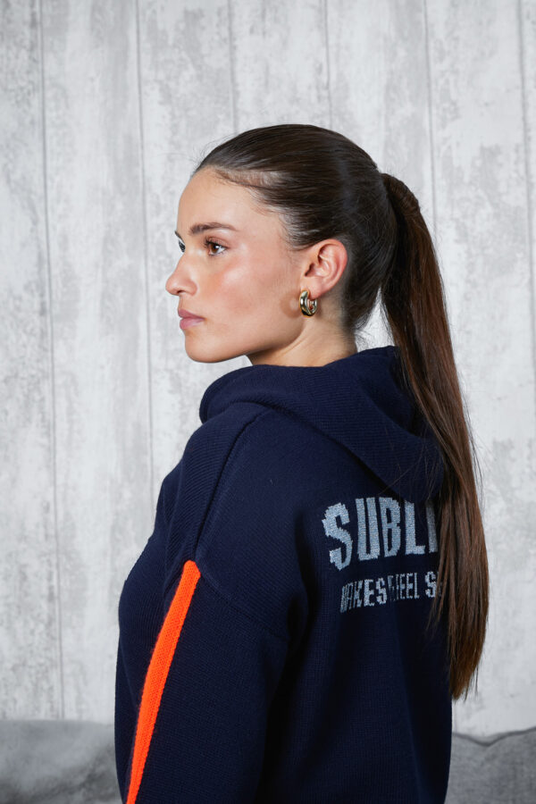 SUDADERA LUREX MARINO